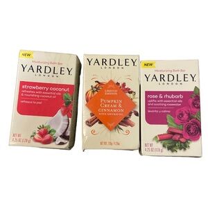 NWT Yardley London Soap Moisturizing Bath Bar Set